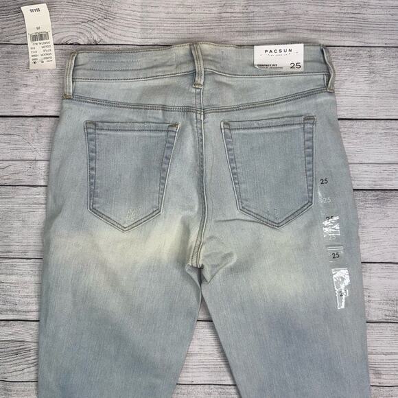 PacSun NWT Women's Perfect Fit Ankle Jeggings Super Stretch Light Wash Size 25 - Picture 12 of 12